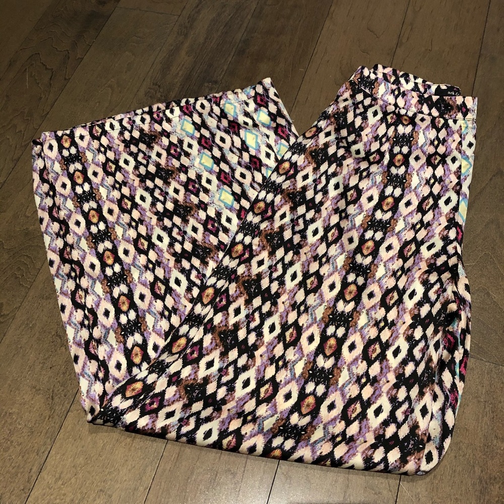 Ark & Co Print Silky Wide Leg Pants